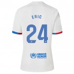 Günstige Fußballtrikots FC Barcelona Eric 24 Kinder Auswärtstrikot 2023-24 Kurzarm
